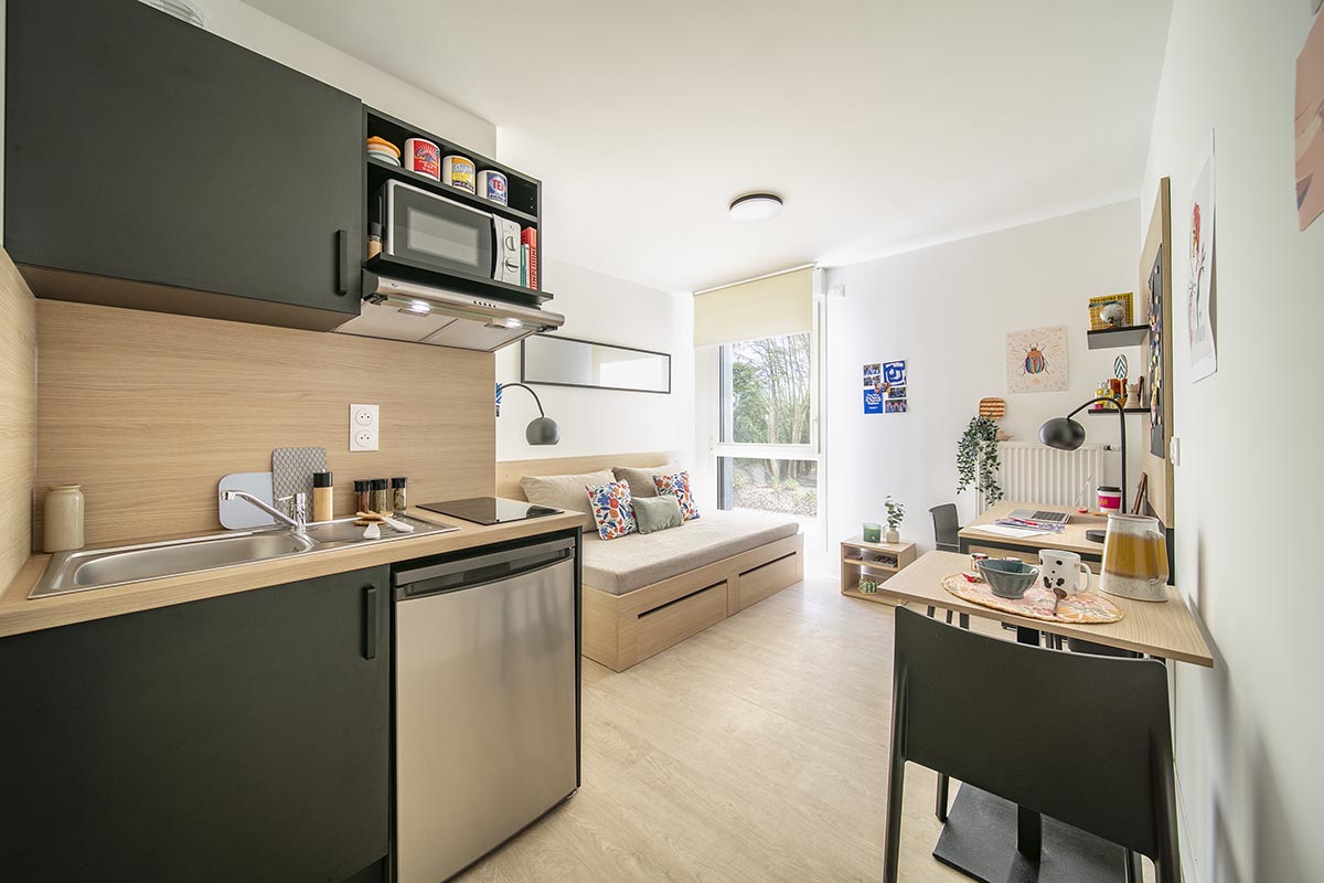Chambre studio meublée — Résidence La Suite, Villeneuve d'Ascq