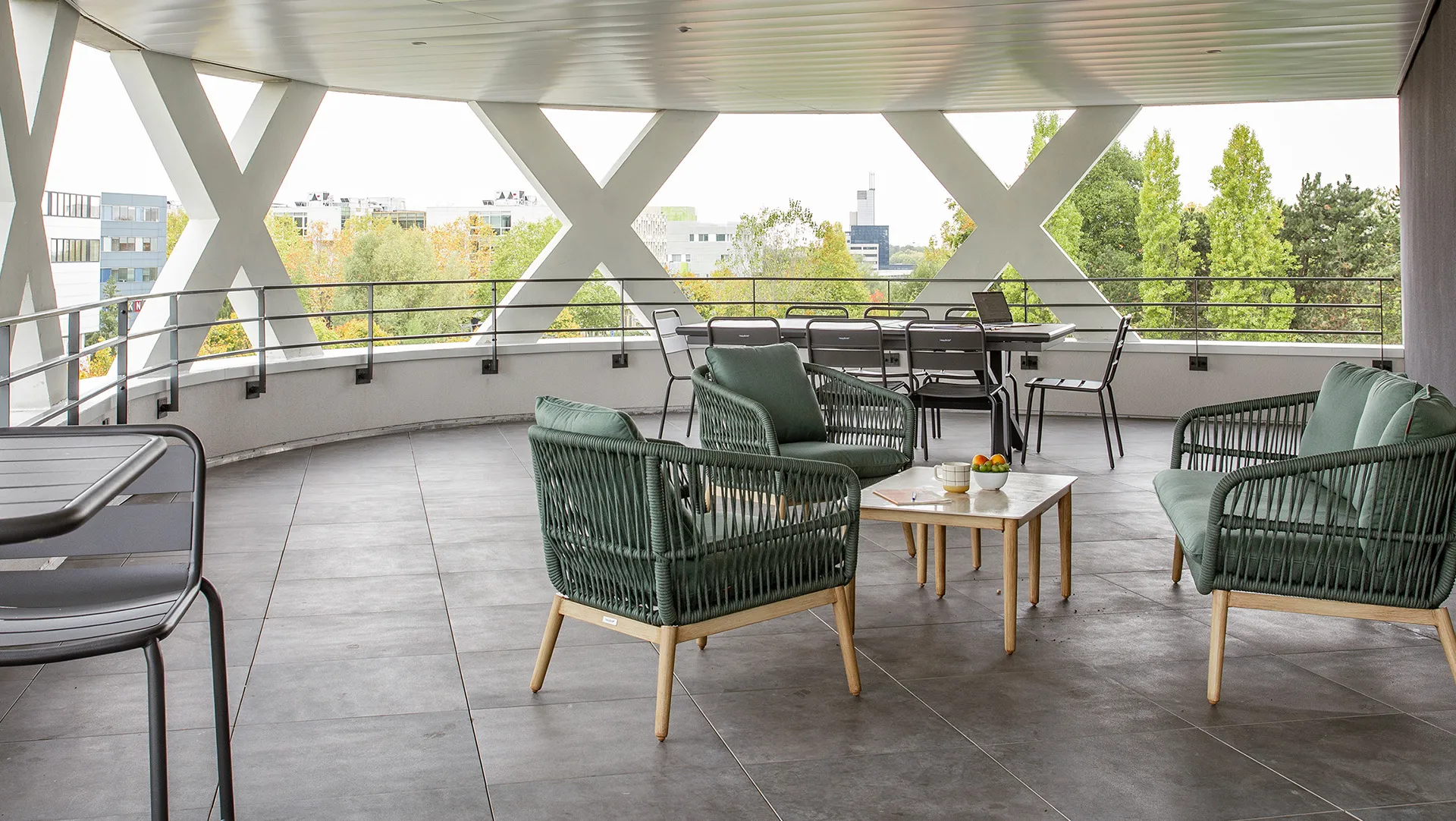 Terrasse résidence Le Scope