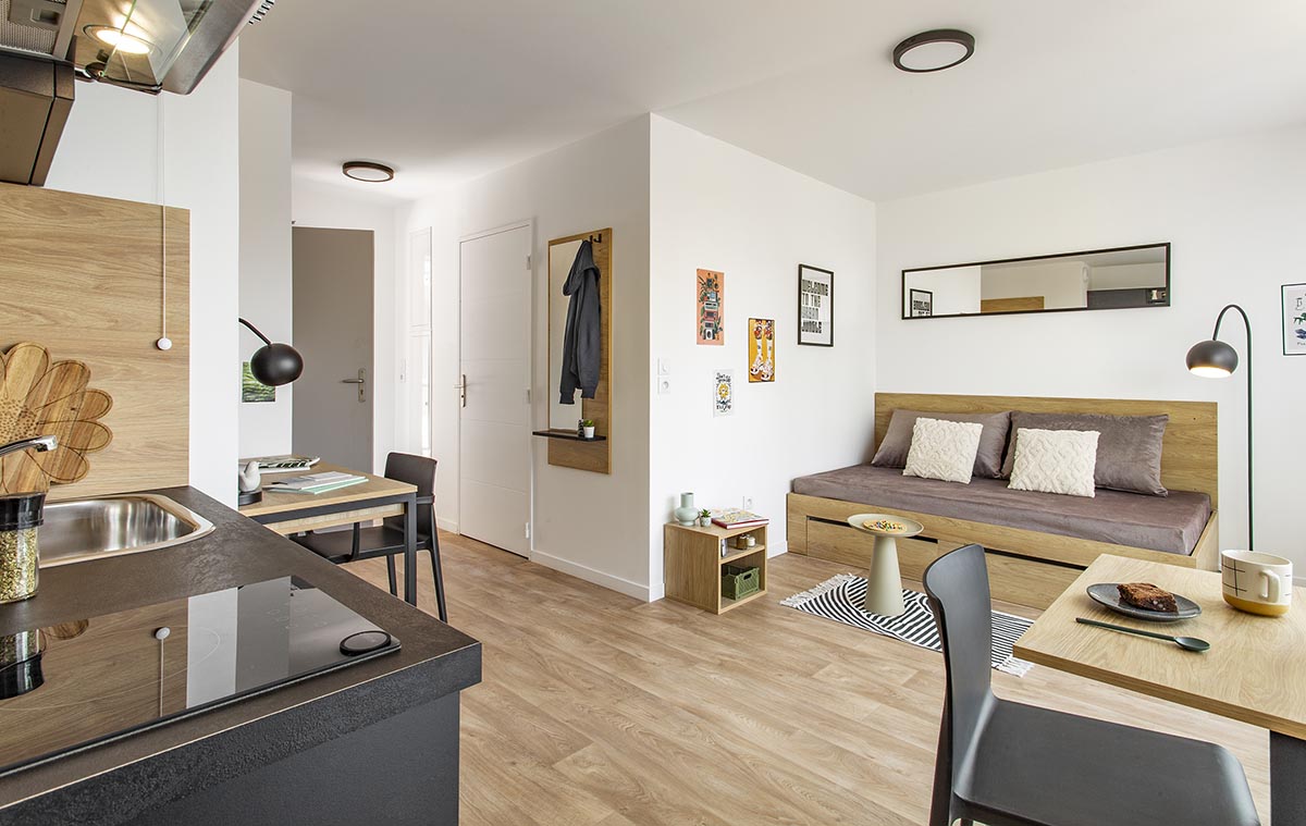 Chambre — Résidence Les Passerelles, Villeneuve d'Ascq